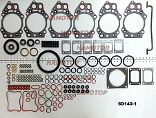 Ремкомплект двигателя KOMATSU 6D140-1. Полный Верх+Низ